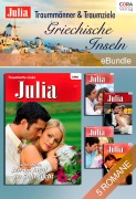 Cover-Bild zum Titel 'Traummänner & Traumziele: Griechische Inseln' von 'Sandra Marton, Kelly Hunter, Kathryn Ross, Kim Lawrence, Rosalie Ash'