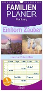 Familienplaner 2025 - Einhorn Zauber - anmutige Einhornbilder mit 5 Spalten (Wandkalender, 21 x 45 cm) CALVENDO - Liselotte Brunner-Klaus