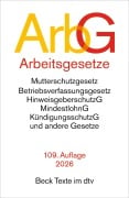 Cover-Bild zum Titel 'Arbeitsgesetze. ArbG' von ''