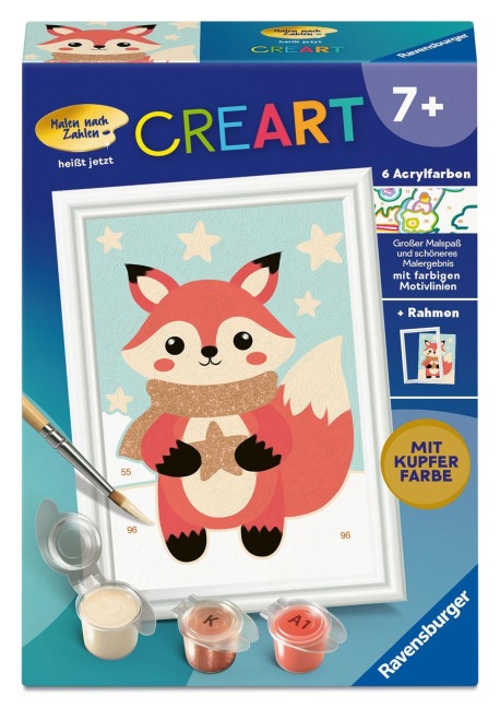 CreArt, Malen nach Zahlen Kinder - Sternen-Fuchs - 