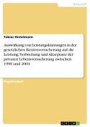 Cover-Bild zum Titel 'Auswirkung von Leistungskürzungen in der gesetzlichen Rentenversicherung auf die Leistung, Verbreitung und Akzeptanz der privaten Lebensversicherung zwischen 1990 und 2004' von 'Tobias Hintelmann'