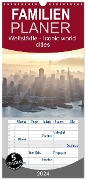 Familienplaner 2024 - Weltstädte - Iconic world cities mit 5 Spalten (Wandkalender, 21 x 45 cm) CALVENDO - Matteo Colombo
