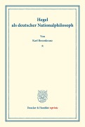 Cover-Bild zum Titel 'Hegel als deutscher Nationalphilosoph.' von 'Karl Rosenkranz'