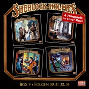 Cover-Bild zum Titel 'Sherlock Holmes - Die geheimen Fälle des Meisterdetektivs, Folgen 30, 31, 32, 33' von 'Arthur Conan Doyle, Marc Gruppe'