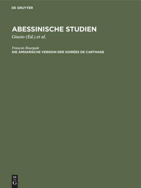 Die amharische Version der Soirées de Carthage - François Bourgade