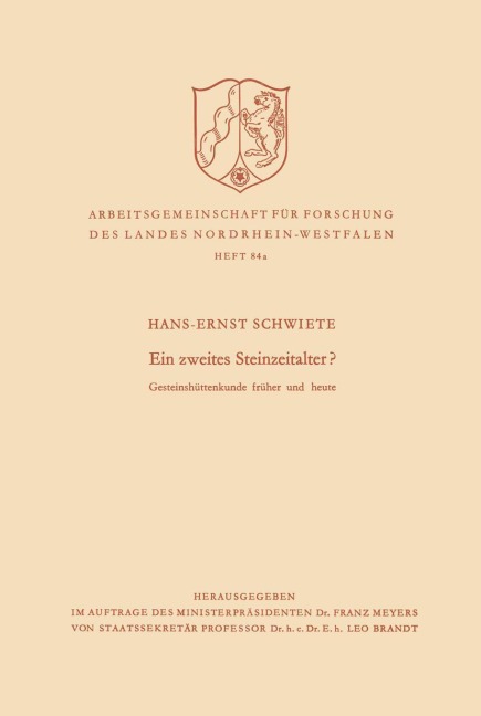 Ein zweites Steinzeitalter? - Hans-Ernst Schwiete