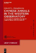 Cover-Bild zum Titel 'Chinese Annals in the Western Observatory' von 'Edward Shaughnessy'