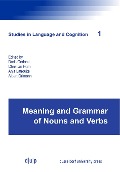Cover-Bild zum Titel 'Meaning and Grammar of Nouns and Verbs' von ''