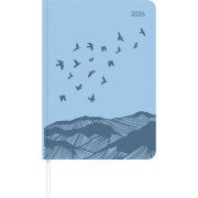 Cover-Bild zum Titel 'Lady Journal Grande Deluxe Sky 2025 - Taschen-Kalender A5 (15x21 cm) - Tucson Einband - mit Motivprägung - Weekly - 128 Seiten - Alpha Edition' von ''