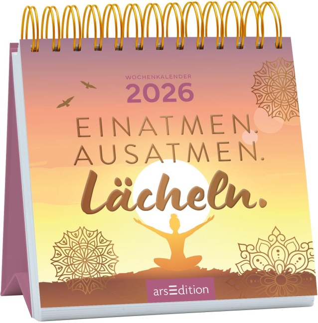 Mini-Wochenkalender Einatmen. Ausatmen. Lächeln. 2026 - 