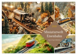 Cover-Bild zum Titel 'Miniaturwelt Eisenbahn - Zug um Zug ins Abenteuer (Wandkalender 2026 DIN A3 quer), CALVENDO Monatskalender' von ''