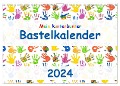 Mein kunterbunter Bastelkalender (Wandkalender 2024 DIN A4 quer), CALVENDO Monatskalender - Carola Vahldiek