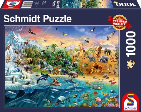 Die Welt der Tiere - Puzzle 1000 Teile - 