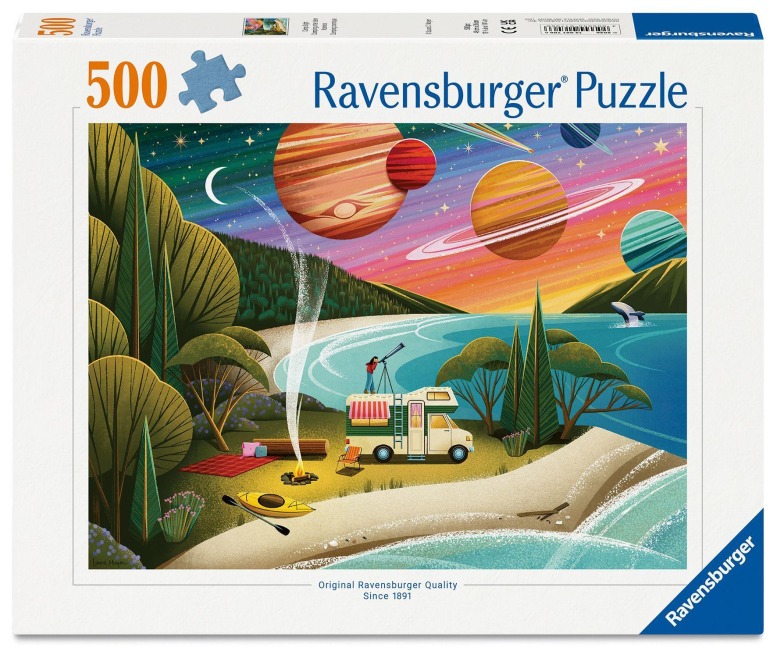 Erwachsenenpuzzle 500 Teile - Camping unter dem Kosmos - 