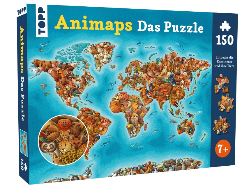 Animaps: Das Puzzle - 150 Teile. - 
