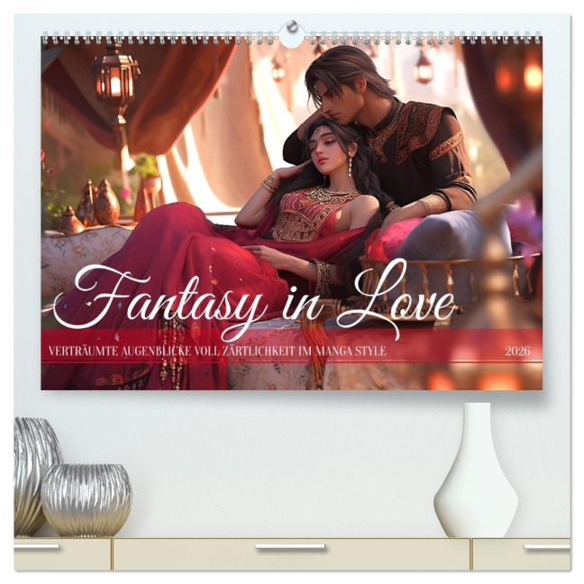 Fantasy in Love (hochwertiger Premium Wandkalender 2026 DIN A2 quer), Kunstdruck in Hochglanz - Kerstin Waurick