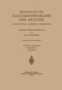 Cover-Bild zum Titel 'Biologische Allgemeinprobleme der Medizin' von 'Meinhard Pfaundler'
