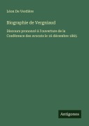 Cover-Bild zum Titel 'Biographie de Vergniaud' von 'Léon de Verdière'