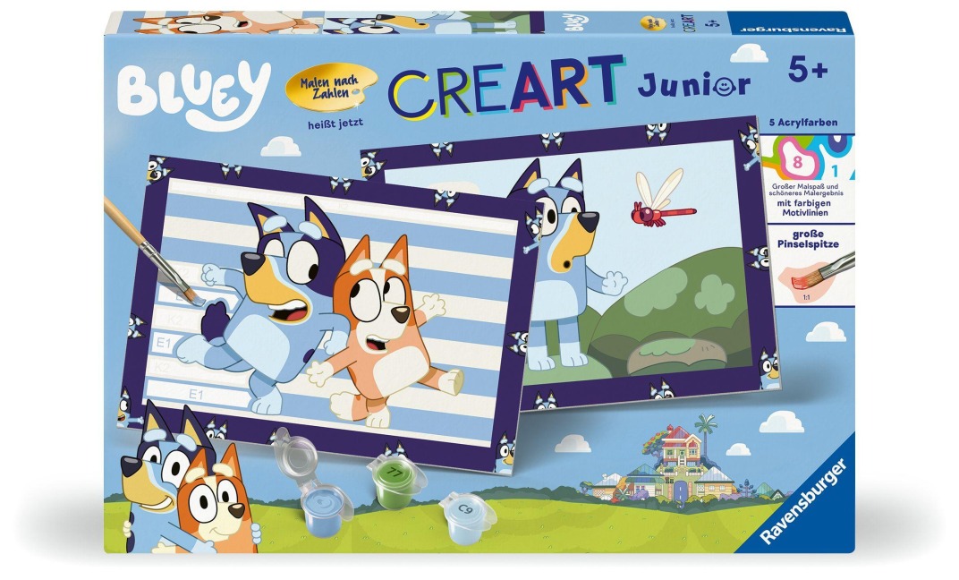 CreArt, Malen nach Zahlen Junior - Bluey - 