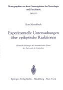Cover-Bild zum Titel 'Experimentelle Untersuchungen über epileptische Reaktionen' von 'K. Schmalbach'