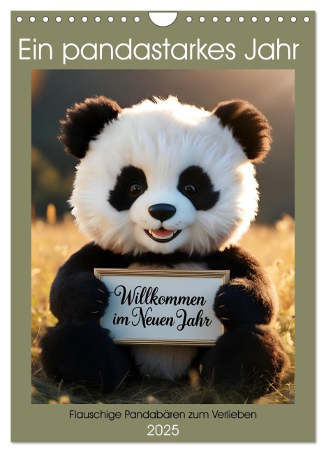 Ein pandastarkes Jahr - Flauschige Pandabären zum Verlieben (Wandkalender 2025 DIN A4 hoch), CALVENDO Monatskalender - Simone Volkhausen