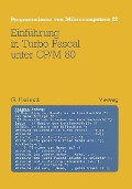 Cover-Bild zum Titel 'Einführung in Turbo Pascal unter CP/M 80' von 'Gerd Harbeck'