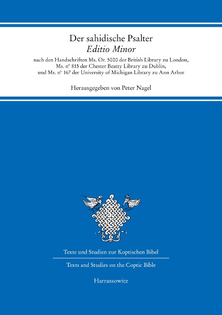 Der sahidische Psalter. Editio Minor - 