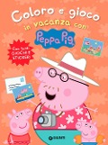 Cover-Bild zum Titel 'Coloro e gioco in vacanza con Peppa Pig. Con adesivi' von 'Silvia D'Achille'