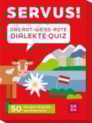 Cover-Bild zum Titel 'Servus! Das rot-weiß-rote Dialekte-Quiz' von 'Angelika Mandler-Saul'