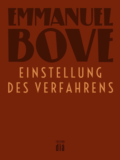 Einstellung des Verfahrens - Emmanuel Bove
