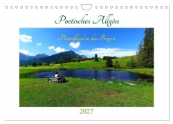 Cover-Bild zum Titel 'Poetisches Allgäu (Wandkalender 2027 DIN A4 quer), CALVENDO Monatskalender' von 'Grit Roß /Poesieflügel'