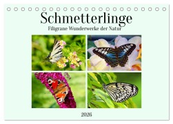 Schmetterlinge - Filigrane Wunderwerke der Natur (Tischkalender 2026 DIN A5 quer), CALVENDO Monatskalender - Claudia Kleemann