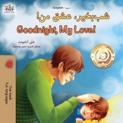 Cover-Bild zum Titel 'Goodnight, My Love! (Dari English Bilingual Children's Book)' von 'Shelley Admont, Kidkiddos Books'