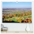 Die Wetterau mit Mundart-Statements (hochwertiger Premium Wandkalender 2024 DIN A2 quer), Kunstdruck in Hochglanz - kexDESIGN Exner
