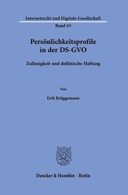 Persönlichkeitsprofile in der DS-GVO - Erik Brüggemann