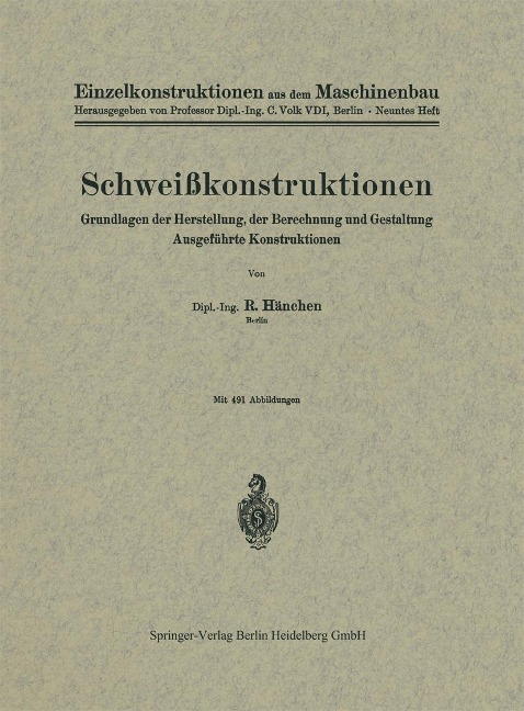 Schweißkonstruktionen - R. Hänchen