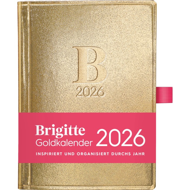 Brigitte Goldkalender 2026 - Buchkalender - Taschenkalender - Lifestyle - 10x14 - 