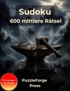 Cover-Bild zum Titel 'Sudoku - 600 mittlere Rätsel' von 'PuzzleForge(TM) Press'