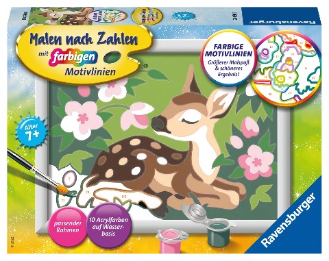 Ravensburger Malen nach Zahlen 20060 - Kleines Reh - Kinder ab 7 Jahren - 