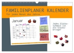 Jedes Glücksschwein ist ein Glücksbringer - Familienplaner (Wandkalender 2025 DIN A3 quer), CALVENDO Monatskalender - DMR/Love Piepenbrinck/steckandose. com