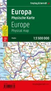Cover-Bild zum Titel 'Europa physisch, Straßenkarte 1:3.500.000, Poster, freytag & berndt' von ''
