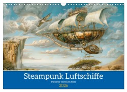 Cover-Bild zum Titel 'Steampunk Luftschiffe mit einer surrealen Note (Wandkalender 2026 DIN A3 quer), CALVENDO Monatskalender' von 'Liselotte Brunner-Klaus'