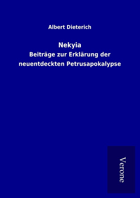 Nekyia - Albert Dieterich
