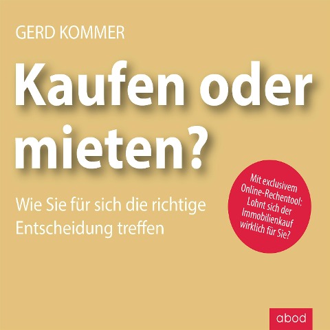 Kaufen oder mieten? 2018 - Gerd Kommer