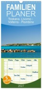 Cover-Bild zum Titel 'Familienplaner 2027 - Toskana. Livorno - Volterra - Piombino mit 5 Spalten (Wandkalender, 21 x 45 cm) CALVENDO' von 'Klaus Kolfenbach'