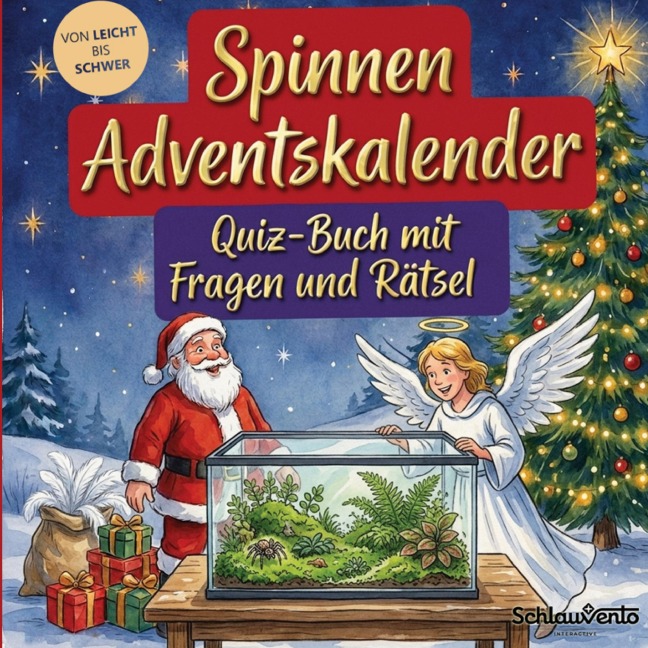 Spinnen-Adventskalender: Quiz-Buch mit Fragen und Rätsel - Schlauvento Interactive
