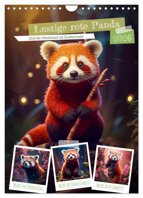 Lustige rote Panda (Wandkalender 2026 DIN A4 hoch), CALVENDO Monatskalender - Steffen Gierok-Latniak