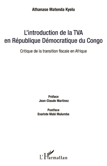 L'introduction de la TVA en République Démocratique du Congo - Matenda Kyelu