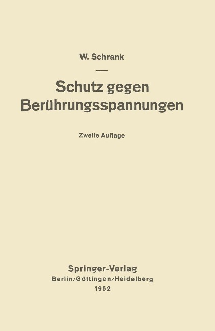 Schutz gegen Berührungsspannungen - Wilhelm Schrank