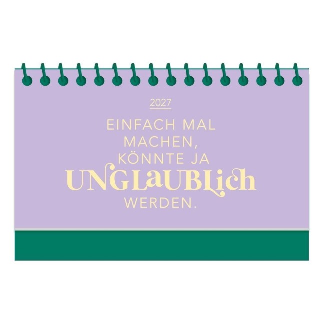 Mini-Kalender Colour Up 2027 Einfach mal machen - 